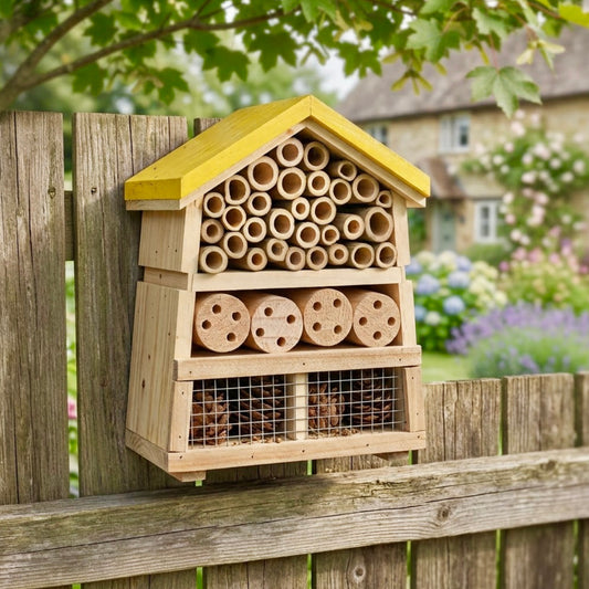 Bumble Bee Insect Hotel and Bee Hotel - Bee Hive Garden Decor