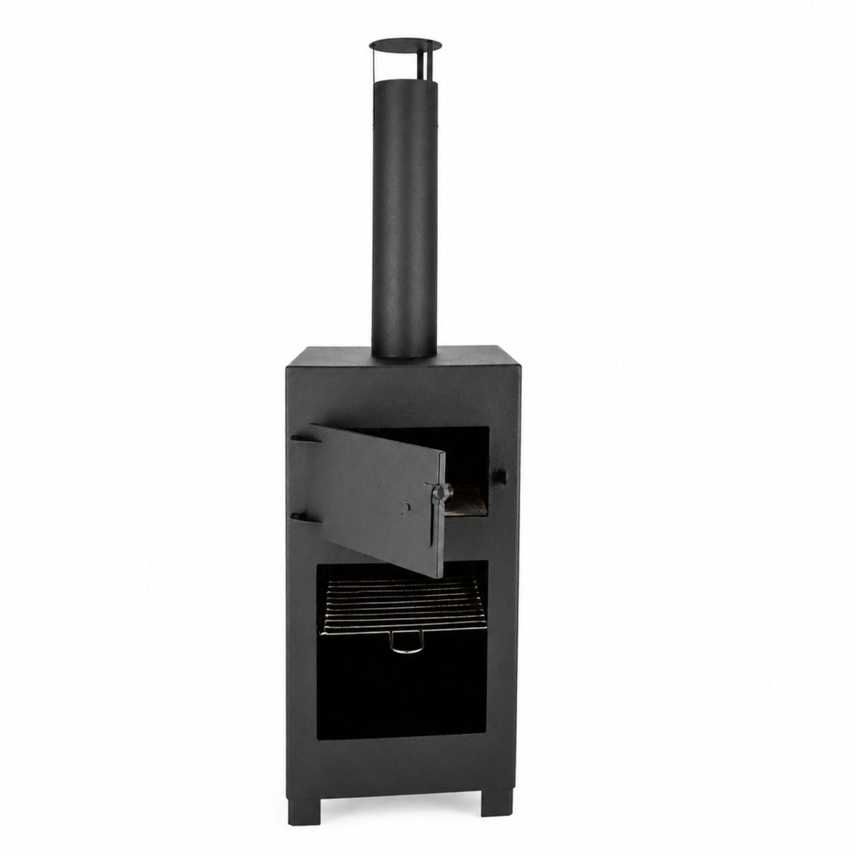 Outdoor Pizza Oven and Patio Heater - Black Garden Heater