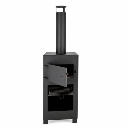Outdoor Pizza Oven and Patio Heater - Black Garden Heater