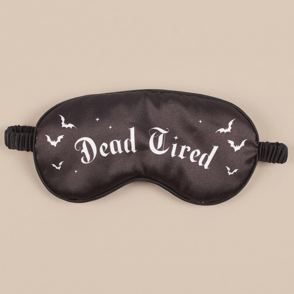 Black Satin Sleep Mask - Dead Tired Eye Mask