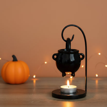 Black Hanging Cauldron Oil Burner - Witchy Gifts