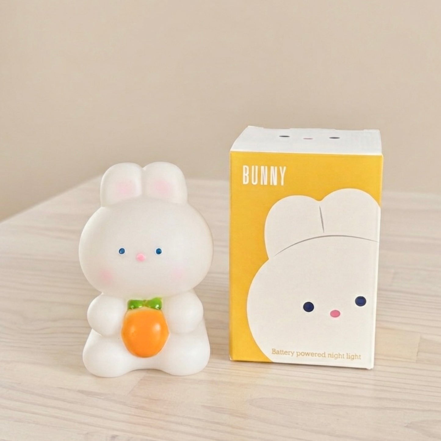 Cute Bunny Rabbit Night Light and Bedside Lamp