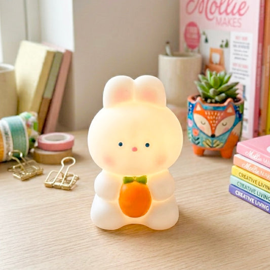 Cute Bunny Rabbit Night Light and Bedside Lamp