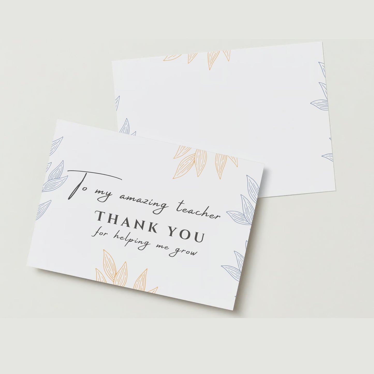 Thank You Teacher Card - Card for Teachers - End of Term Gifts