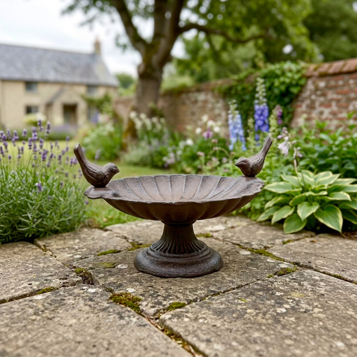Cast Iron Bird Bath - Bird Feeder for Garden Birds