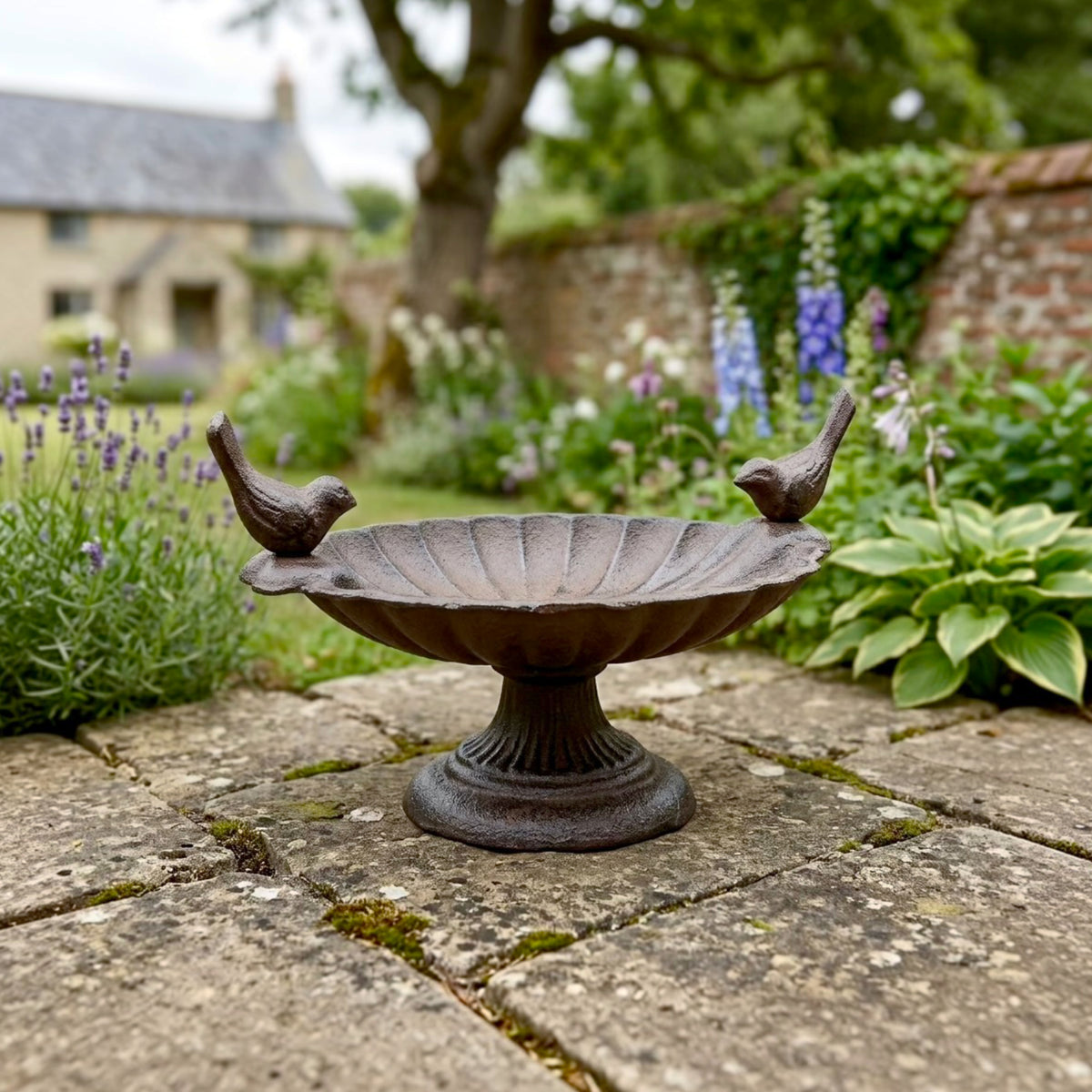 Cast Iron Bird Bath - Bird Feeder for Garden Birds