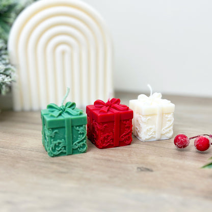 Christmas Present Candle - Festive Gift Wrapped Tealight Candles