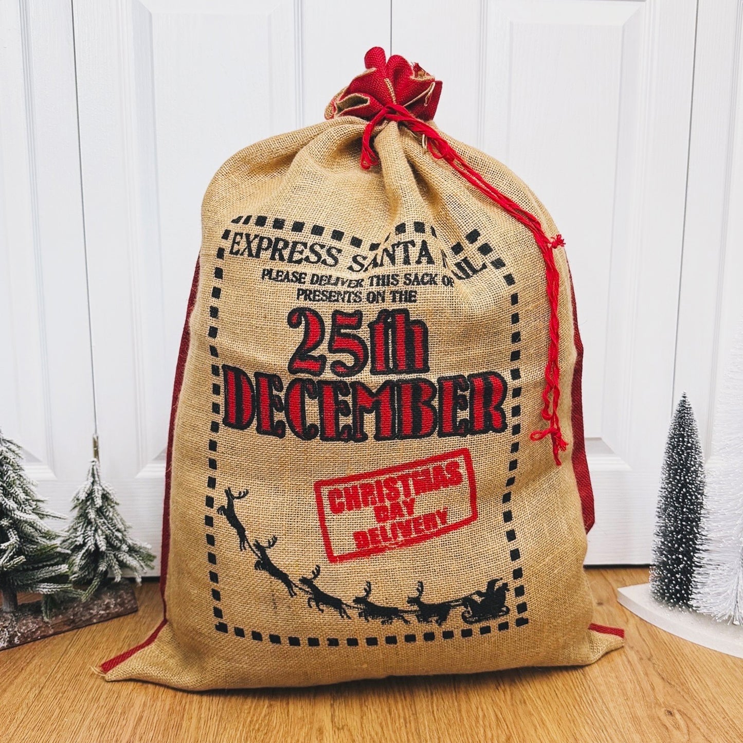 Traditional Christmas Gift Sack - Santa Mail Christmas Present Sack - Eco Christmas