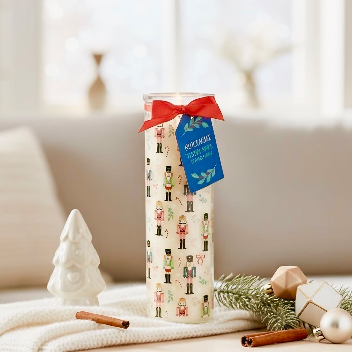 Festive Nutcracker Candle - Spice Scented Christmas Candle