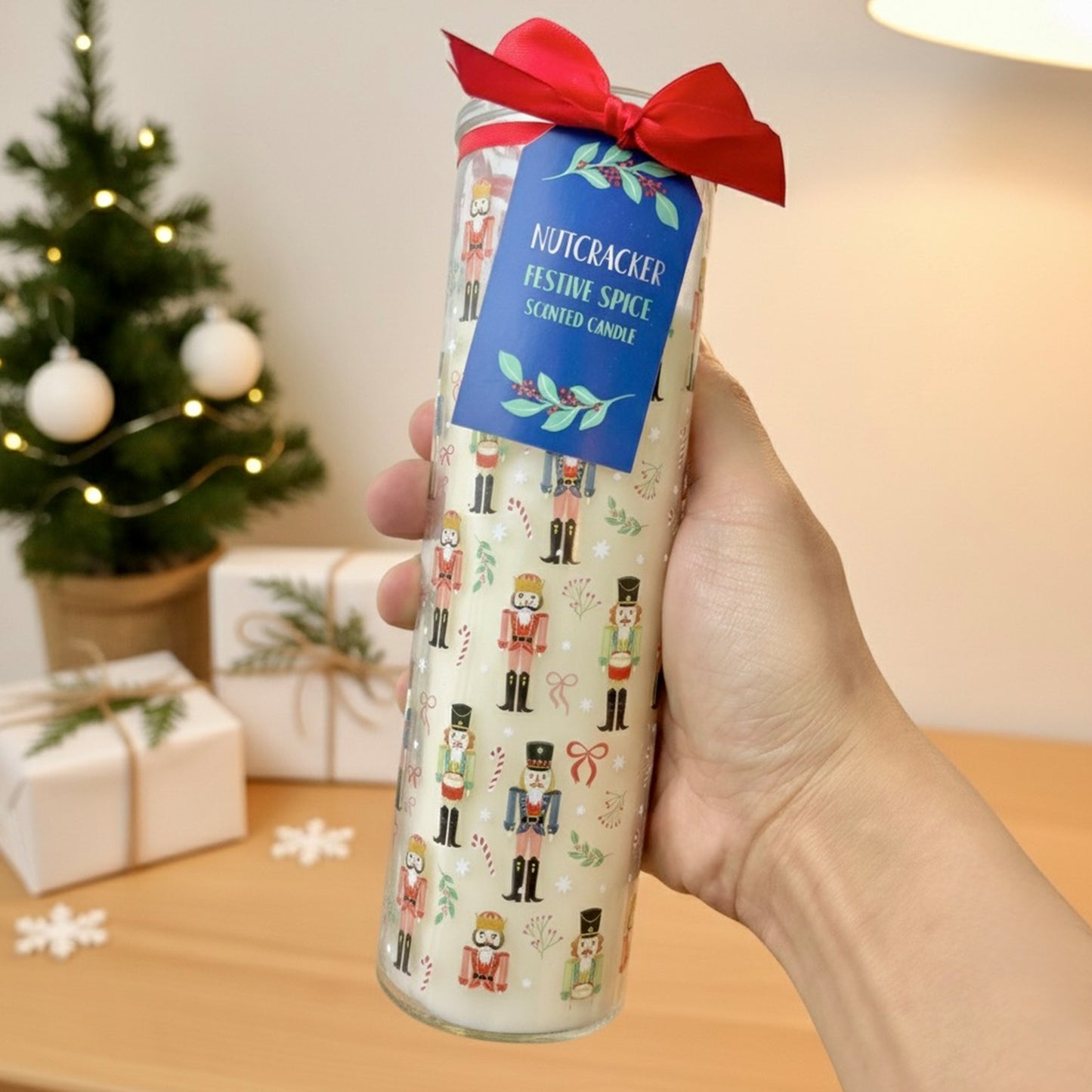 Festive Nutcracker Candle - Spice Scented Christmas Candle