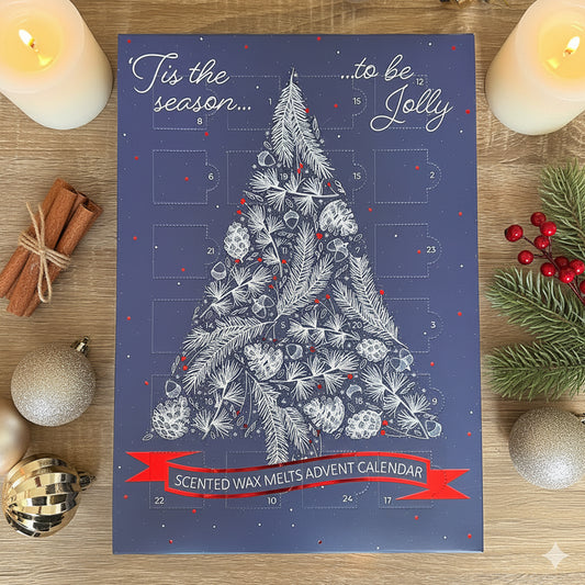 Advent Calendar with Scented Wax Melts - Christmas Countdown Calendars