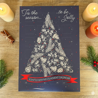 Advent Calendar with Scented Wax Melts - Christmas Countdown Calendars