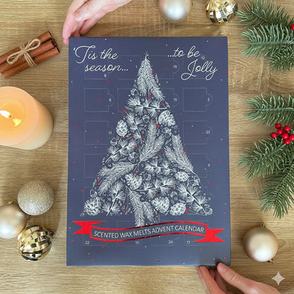 Advent Calendar with Scented Wax Melts - Christmas Countdown Calendars