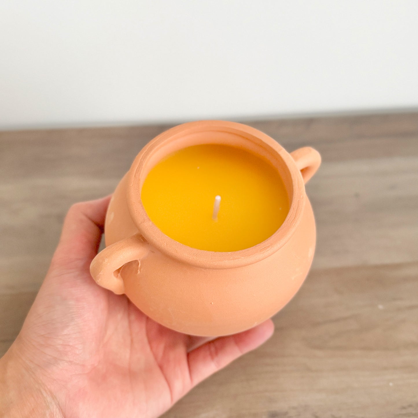 Terracotta Citronella Candle – Natural Insect Repellent Garden Candle