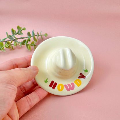 Cowboy Hat Trinket Tray – Western Jewellery Dish and Catchall Tray