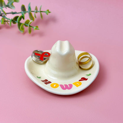 Cowboy Hat Trinket Tray – Western Jewellery Dish and Catchall Tray