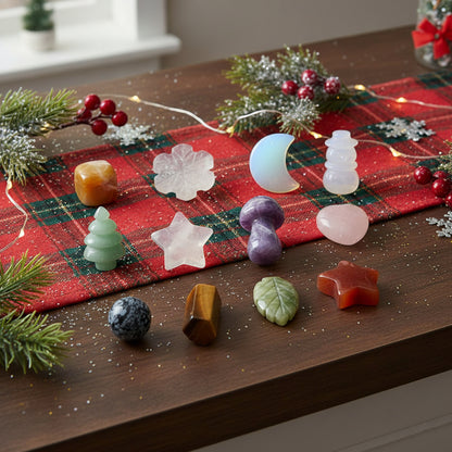 12 Day Crystal Advent Calendar - Gemstone Christmas Countdown