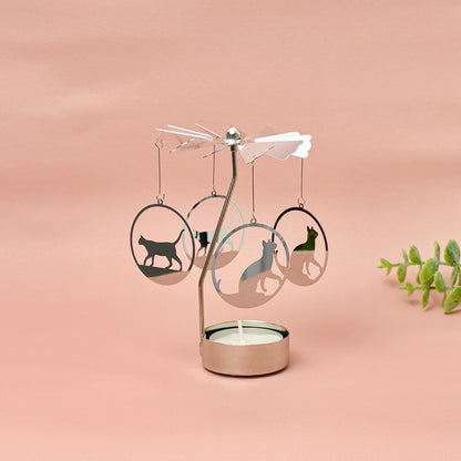 Cat Tealight Holder - Spinning Tealight Carousel