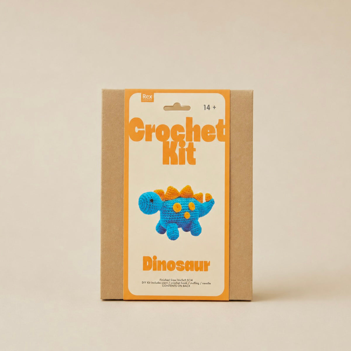 Dinosaur Crochet Kit - Crochet DIY Gift Set