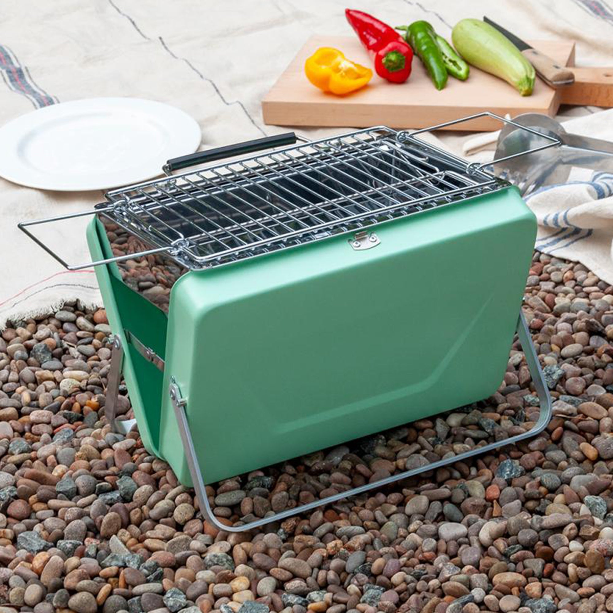 Portable Barbecue - Barbecue Gift for Dad - Foldable Camping BBQ
