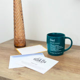 Father's Day Gift Mug with Greetings Card - Gift for Dad with Card