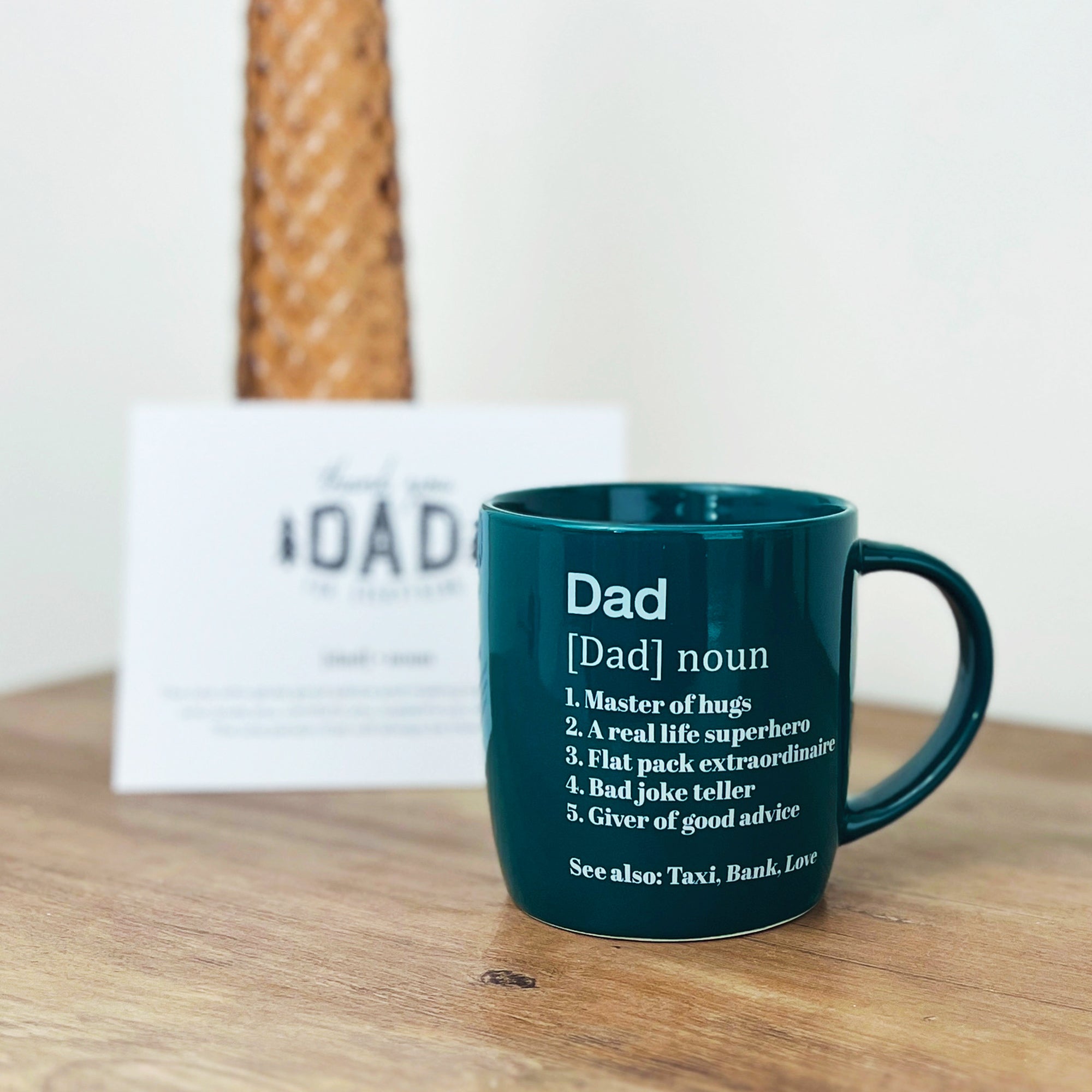 Father's Day Gift Mug with Greetings Card - Gift for Dad with Card