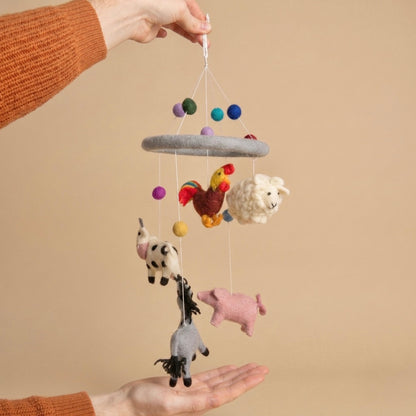 Handmade Felt Baby Cot Mobiles – Colourful Nursery Décor & Newborn Gift