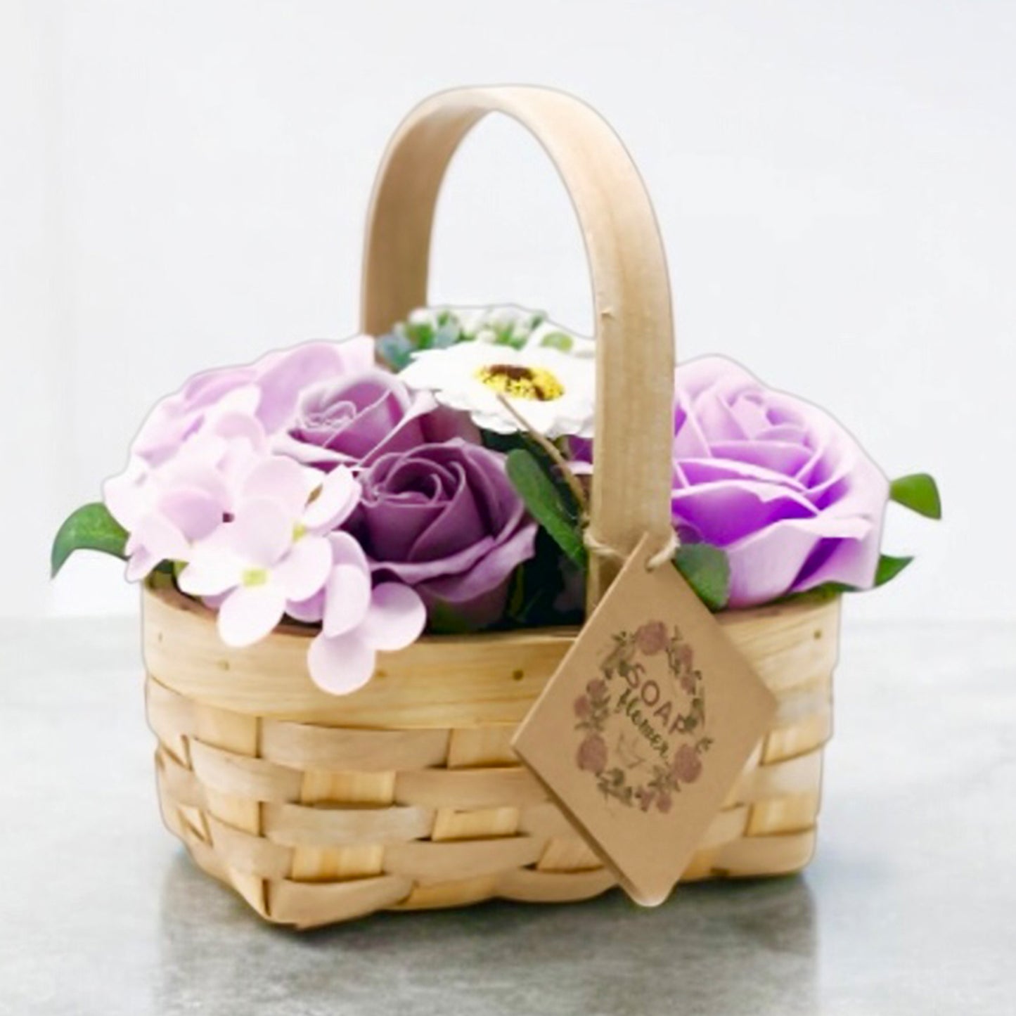 Soap Flower Bath Gift Set - 50th Birthday Gifts for Her