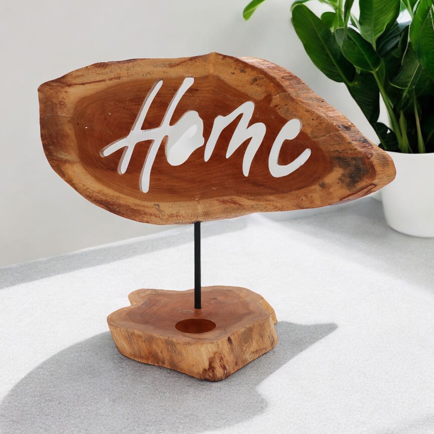 Home Candle Holder - Wooden Home Decor - Home Tealight Holder