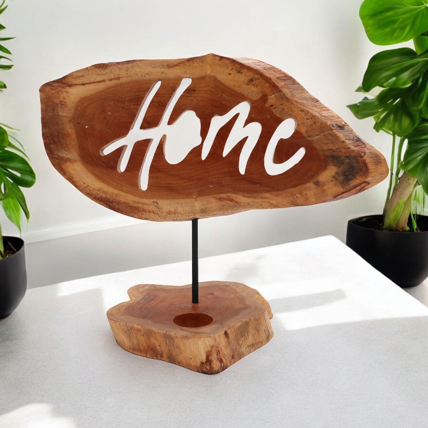 Home Candle Holder - Wooden Home Decor - Home Tealight Holder