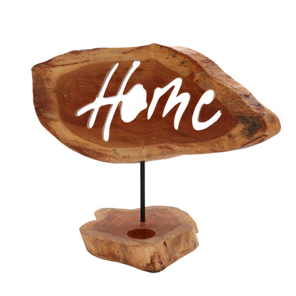 Home Candle Holder - Wooden Home Decor - Home Tealight Holder