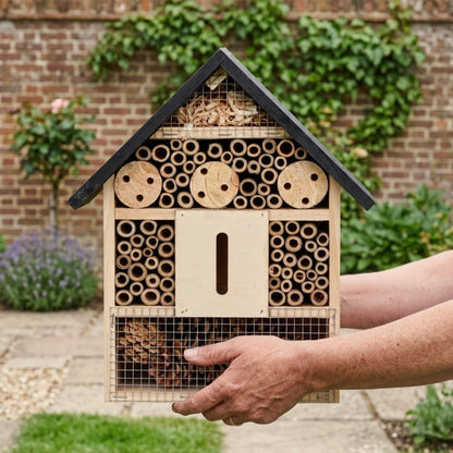 Large Wooden Insect Hotel and Bee Hotel