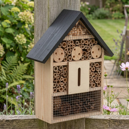 Large Wooden Insect Hotel and Bee Hotel