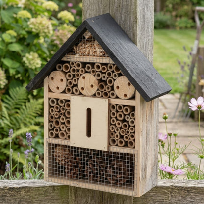 Large Wooden Insect Hotel and Bee Hotel