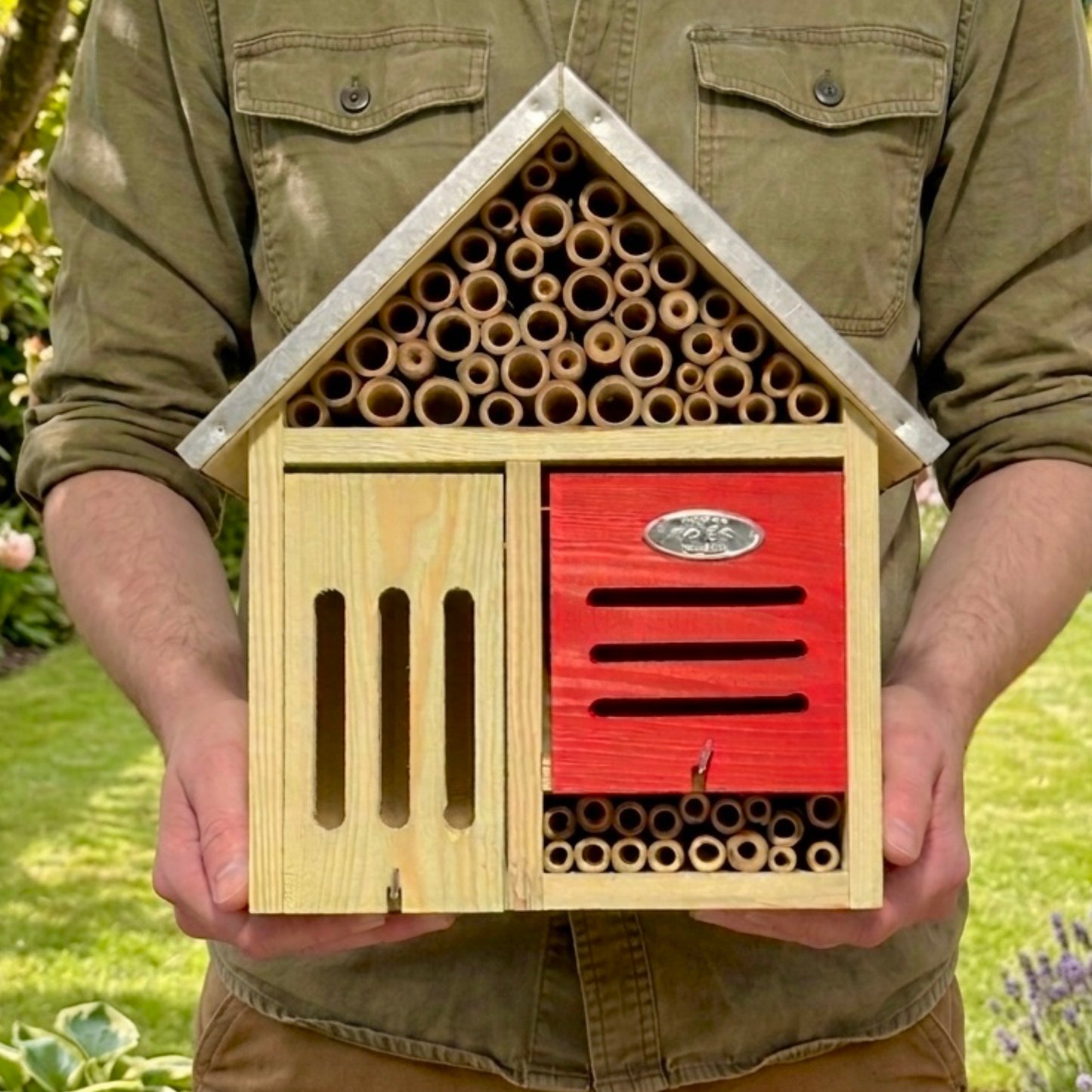 Large Wooden Insect and Bee Hotel - Garden Bug Hotel