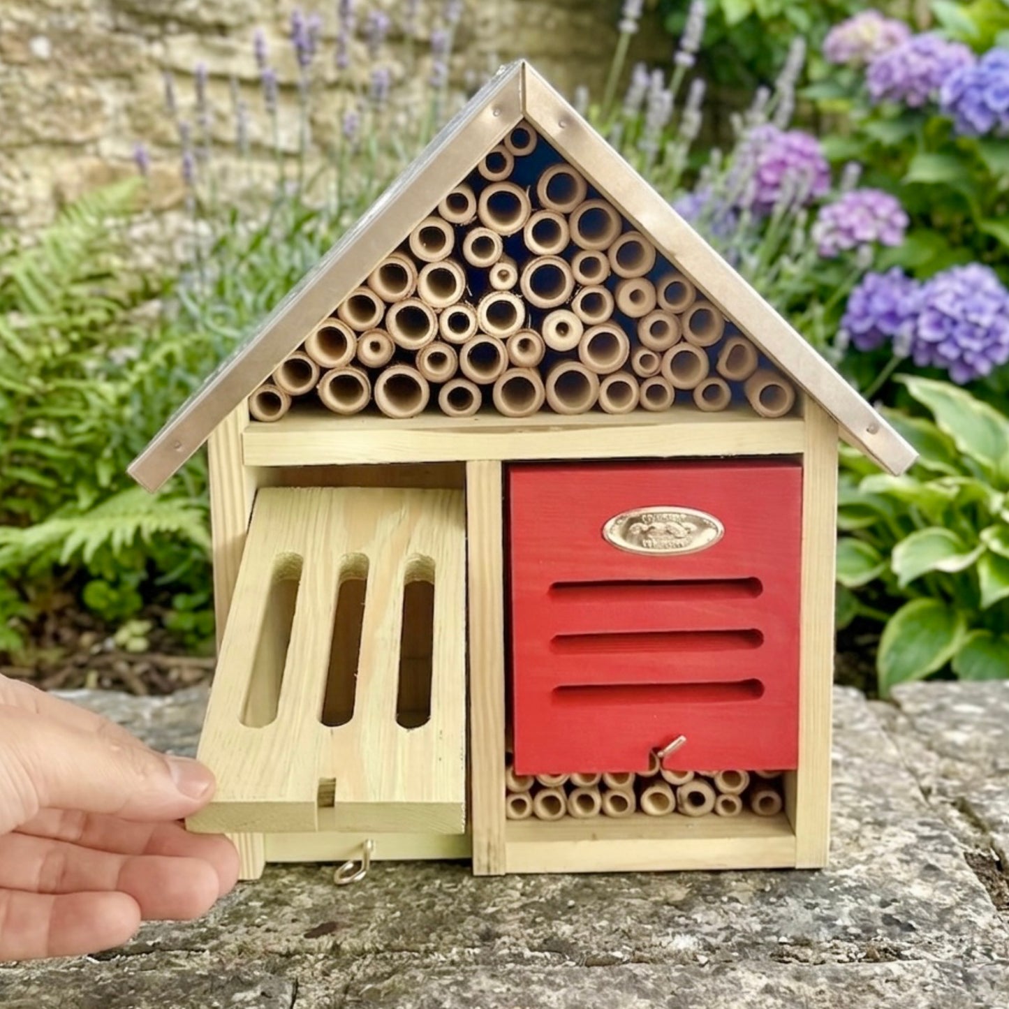 Large Wooden Insect and Bee Hotel - Garden Bug Hotel