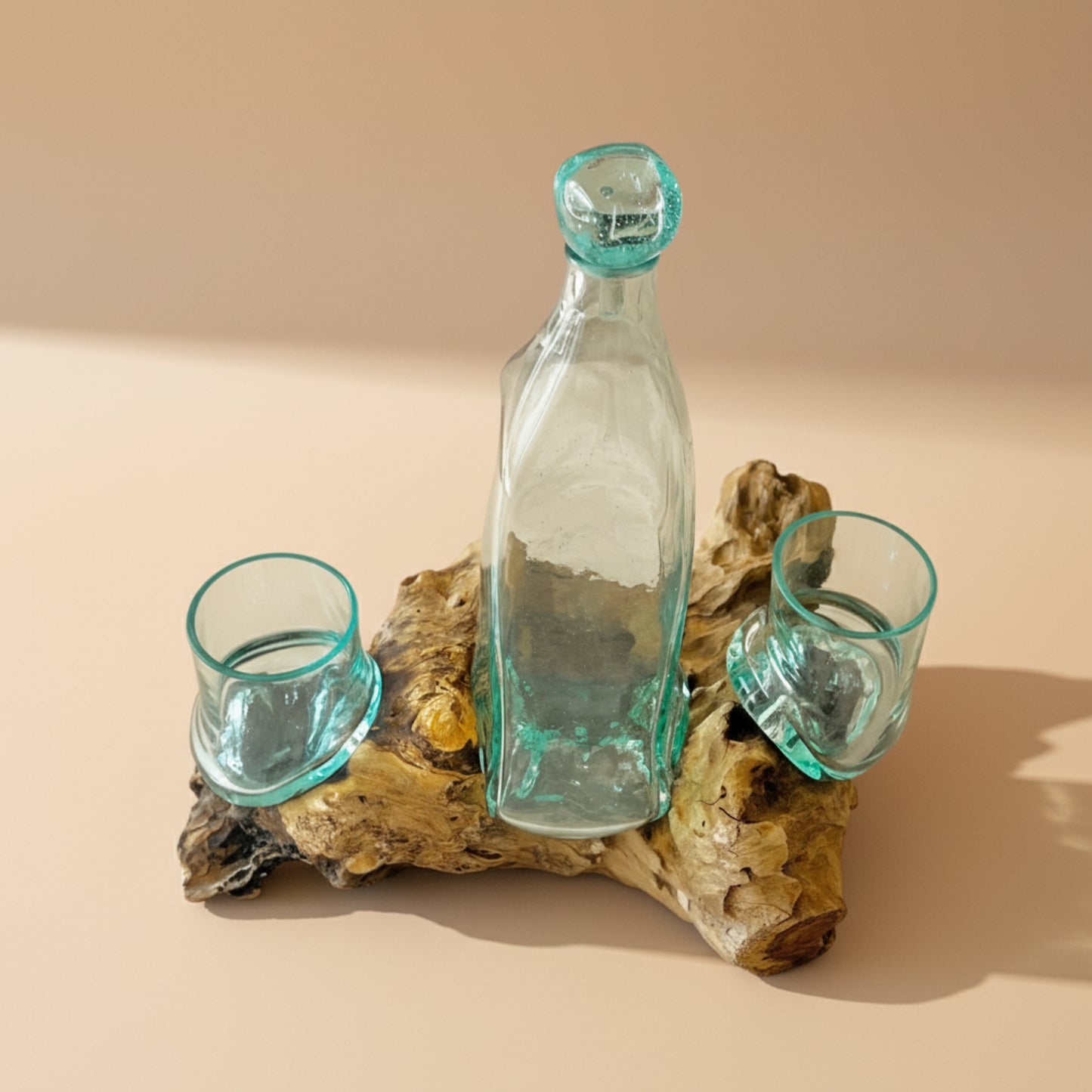 Handmade Molten Glass Whisky Decanter - Father's Day Gift for Dad