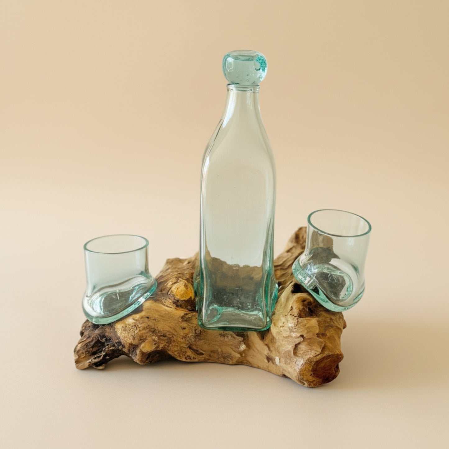 Handmade Molten Glass Whisky Decanter - Father's Day Gift for Dad