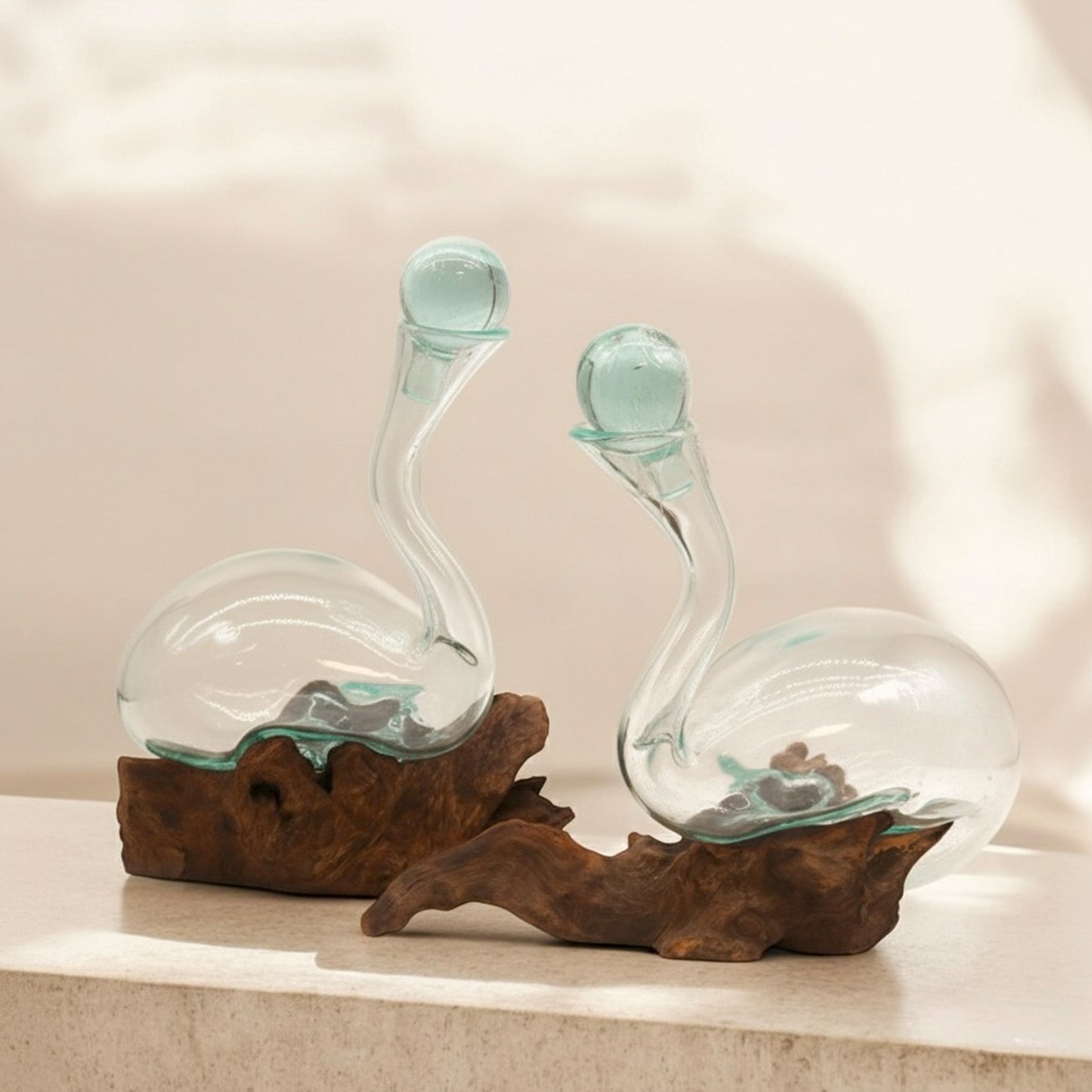Melted Glass Wine Decanter - Red Wine Decanter - Molten Glass Wine Decanter