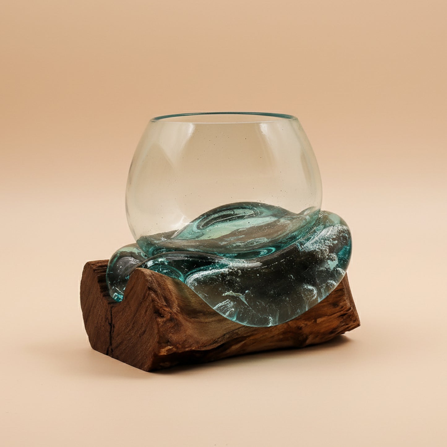 Decorative Molten Glass Bowl, Fruit Bowl and Terrarium