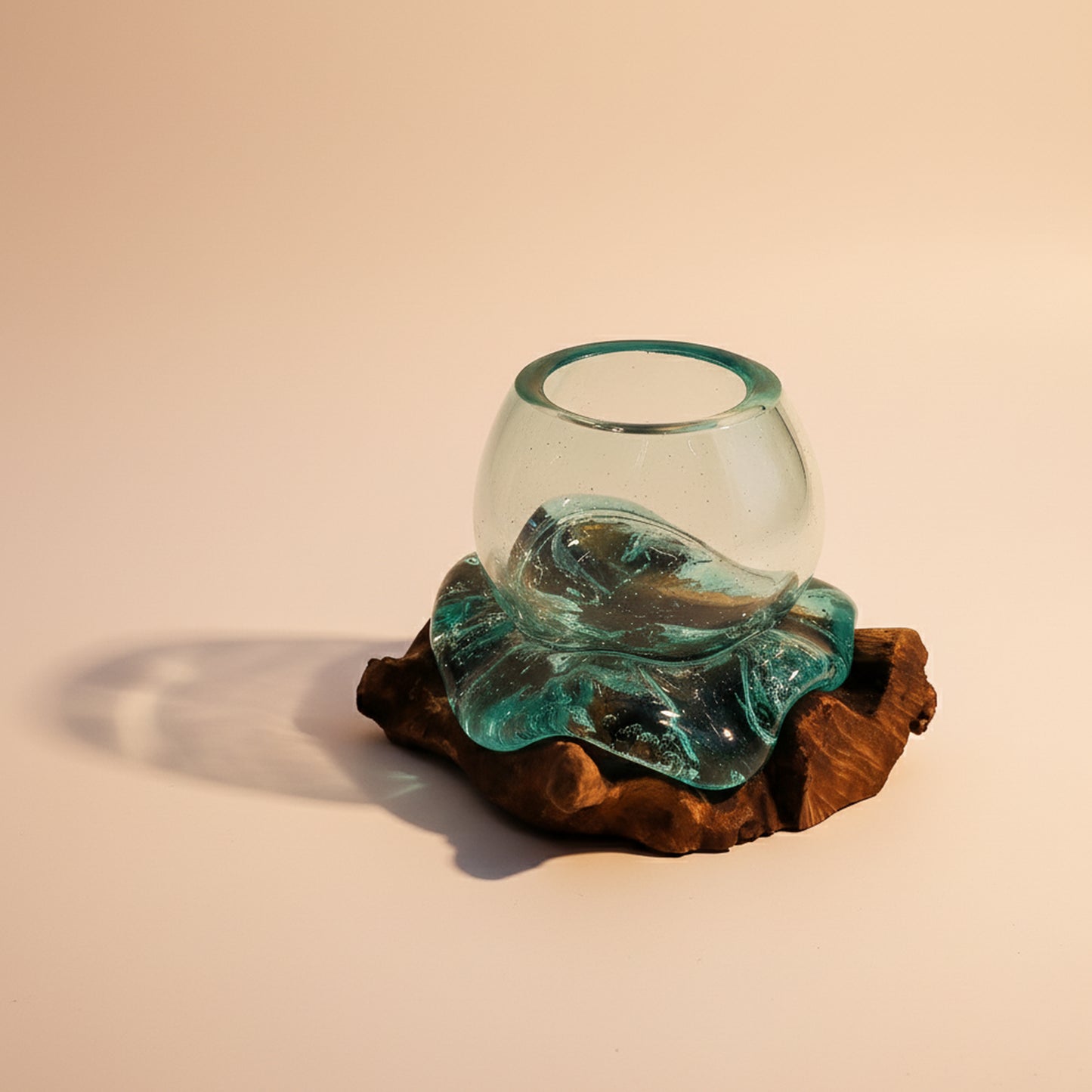 Decorative Molten Glass Bowl, Fruit Bowl and Terrarium