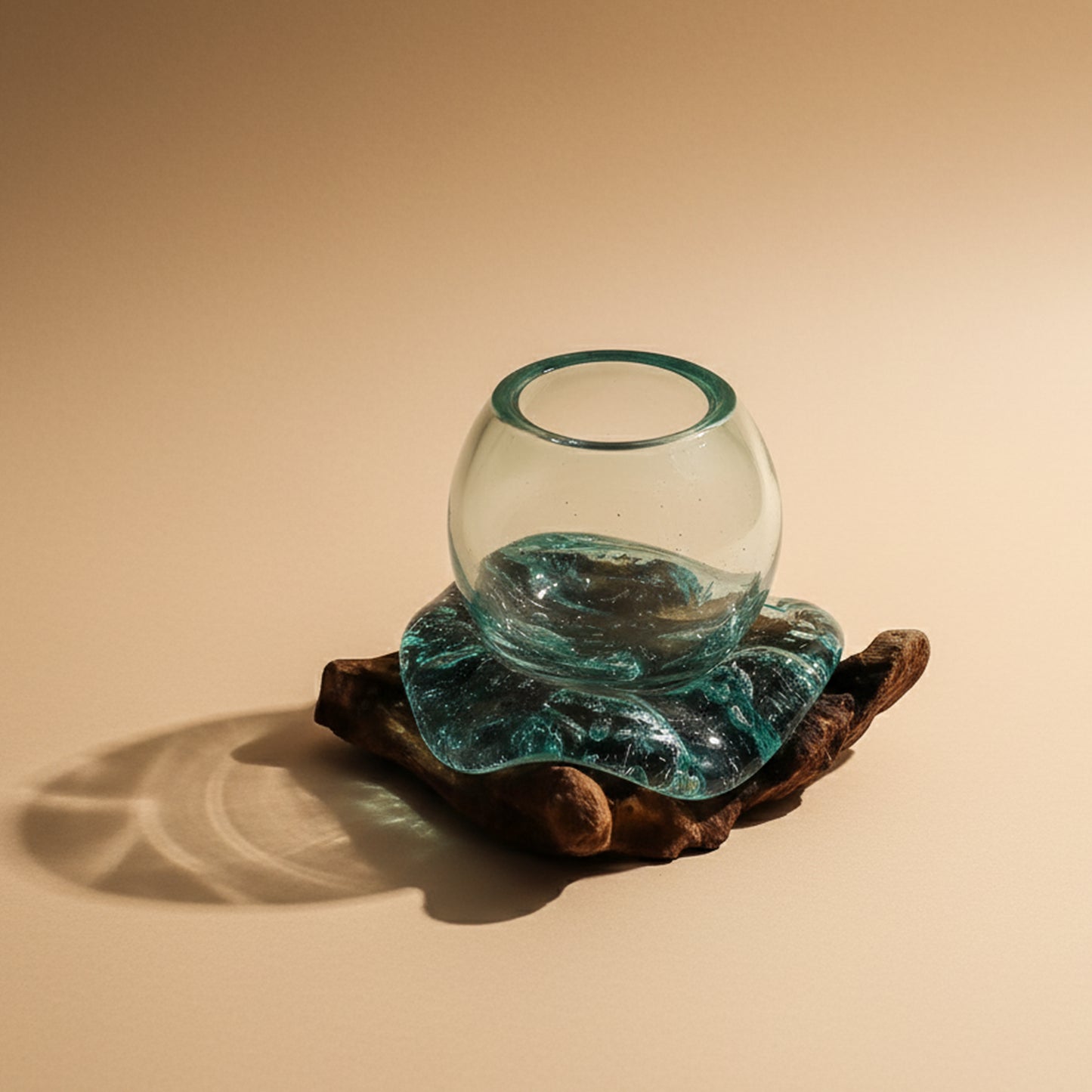 Decorative Molten Glass Bowl, Fruit Bowl and Terrarium