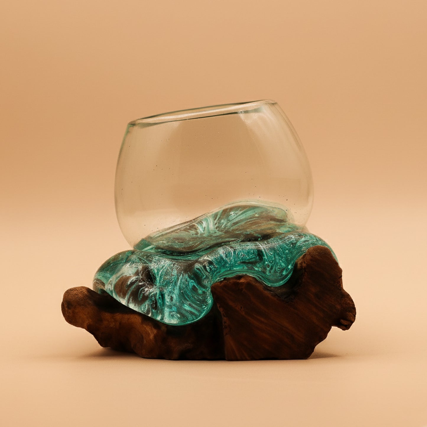 Decorative Molten Glass Bowl, Fruit Bowl and Terrarium