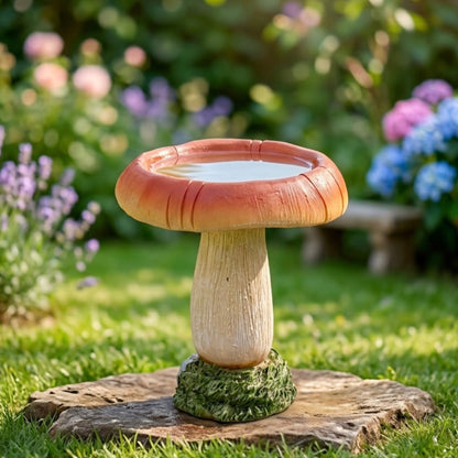 Mushroom Bird Bath and Bird Feeder - Garden Gifts