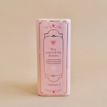 Pink Book Shaped Flower Vase - Pink Flower Vase