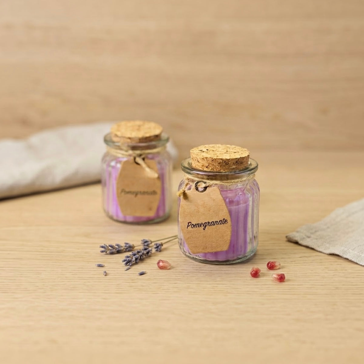 Pomegranate Scented Soy Candles