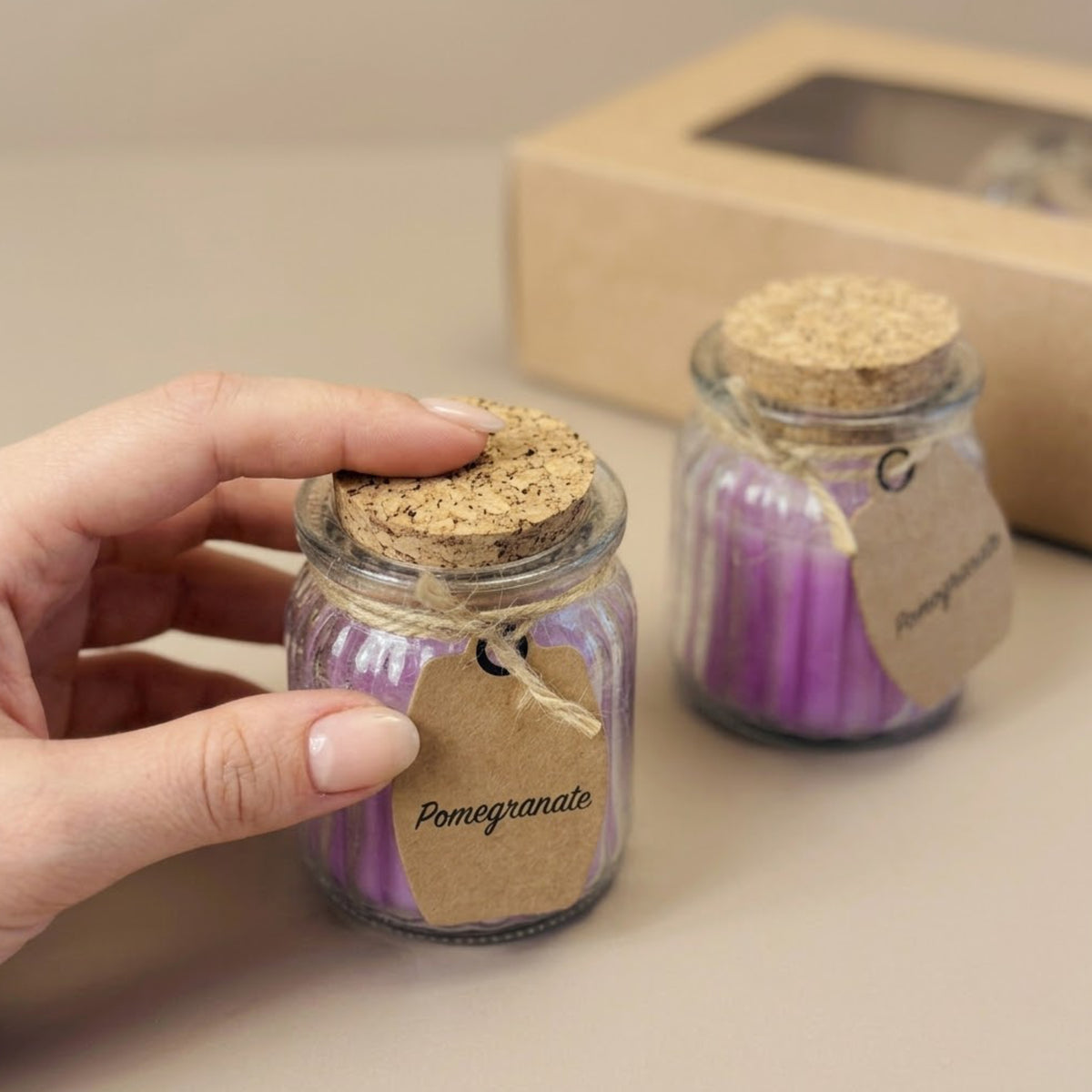Pomegranate Scented Soy Candles