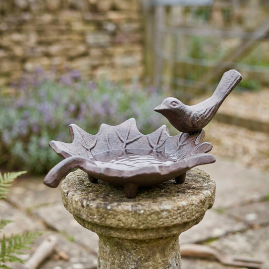 Cast Iron Bird Bath for Garden Birds - Gift for Gardeners