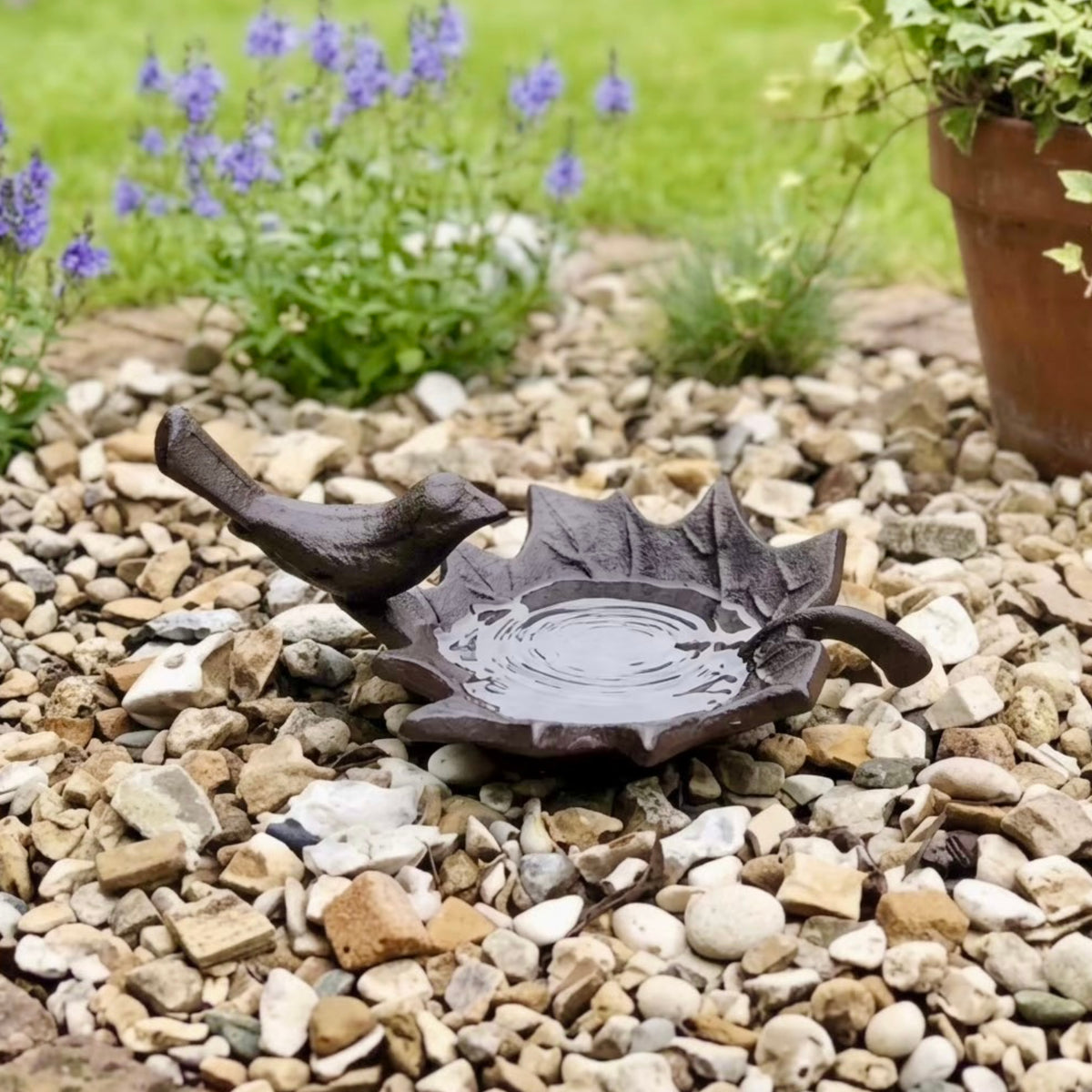 Cast Iron Bird Bath for Garden Birds - Gift for Gardeners