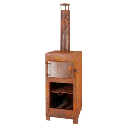 Rustic Steel Garden Pizza Oven & Outdoor Patio Heater